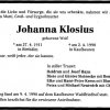Wolf Johanna 1911-1998 Todesanzeige